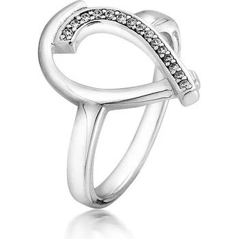 Image 1 of Swan Сребърен пръстен с циркони JT7352R Swan