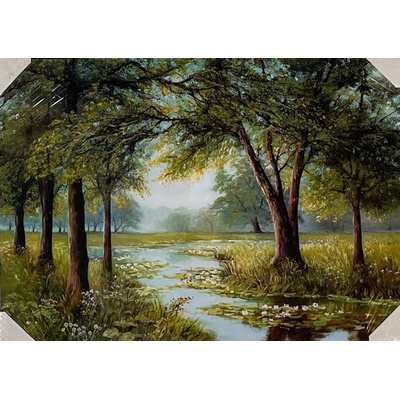 Bondecor Obraz "Řeka" - tisk na papír na MDF desku, 70 x 50cm