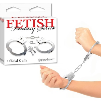 Белезници с бутон за бързо освобождаване - Official Handcuffs (PIPE380500)