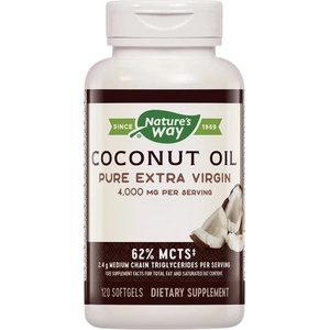 Nature's Way Coconut Oil Organic 1000 mg [120 Гел капсули]