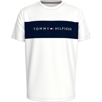 Tommy Hilfiger Тениска Tommy Hilfiger Cotton Panel T-Shirt - White/Navy