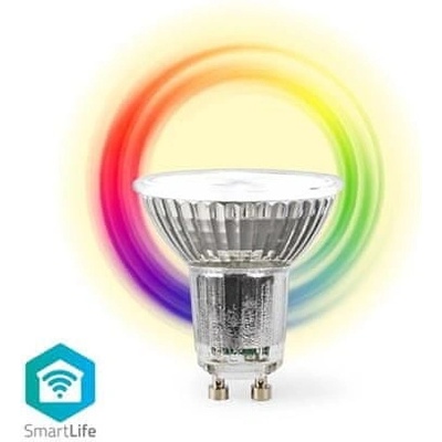 Nedis WIFILRC10GU10 SmartLife LED žárovka Wi-Fi GU10 345 lm 4,9 W RGB /Warm to Cool White Android/IOS, F