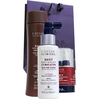 Alterna Caviar Clinical šampon 250 ml + kúra 6 x 6,7 ml + vlasový spray 100 ml pro růst vlasů dárková sada