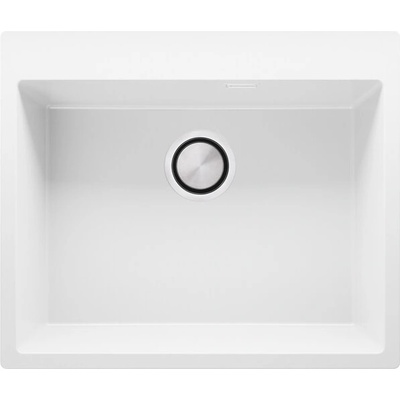 Твоят Стил Бяла кухненска гранитна мивка Осло 60 XXL Top 580 x 500 мм