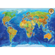 Art Geopolitická mapa sveta 2000 dielov