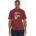 Peaceful Hooligan Тениска Peaceful Hooligan Men's Peaceful Brothers Regular Fit T-Shirt - Dark Red
