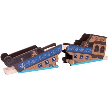 Bigjigs Rail Most Vrak lodě