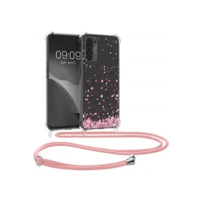 kwmobile Прозрачен калъф с дизайн черешов цвят за Oppo A74 (5G) / A54 (5G) - розов