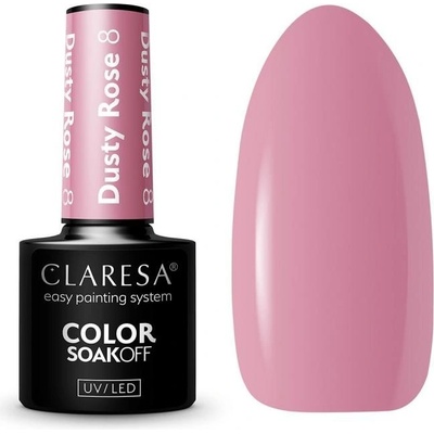 Claresa gél lak na nechty Dusty rose nr. 8 5 g