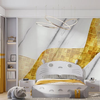 Image 1 of Art gift Фототапет златен мрамор