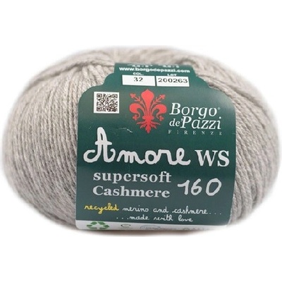 Borgo de' Pazzi Amore WS Super soft Cashmere 160 perla 32