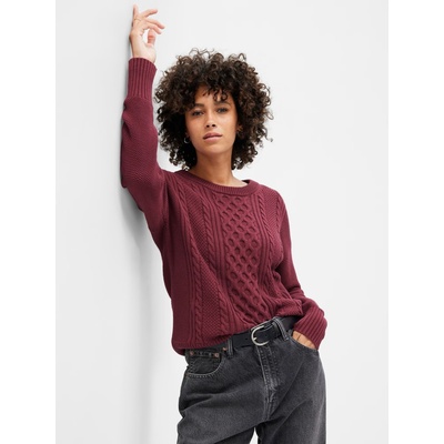 GAP Плетен пуловер с десен GAP GAP | Cherven | ЖЕНИ | M