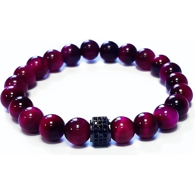 Veselý jezevčík tygří oko magenta zirkon 11290113