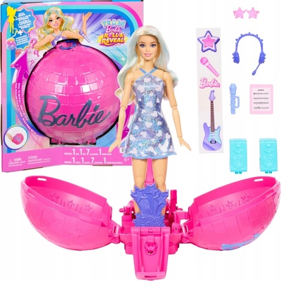 Mattel Barbie TEAM ROLL & REVEAL Rozjezd kariéry popstar, JMK19