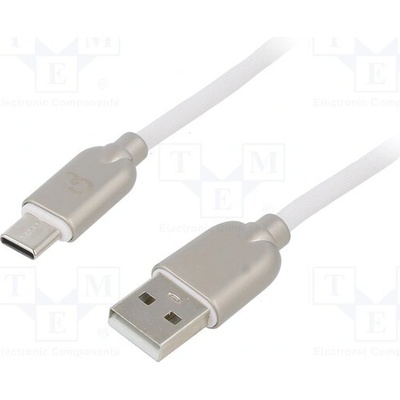 Gembird CC-USB2R-AMCM-1M-W USB 2.0 USB A vidlice USB C vidlice zlacený