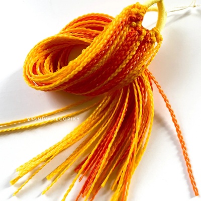 VYSNÍVANÉ COPÍKY Detské zizi gumičky - žlto/oranžová - Yellow/Orange