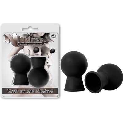 NMC Nippless Silicone Nipple Sucker Set Black 2pcs
