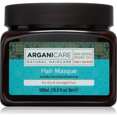 Arganicare Argan Oil & Shea Butter Hair Masque хидратираща и подхранваща маска за суха и увредена коса 500ml