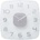NeXtime Стенен часовник Classy Square бяло-сребристо (8816TR)