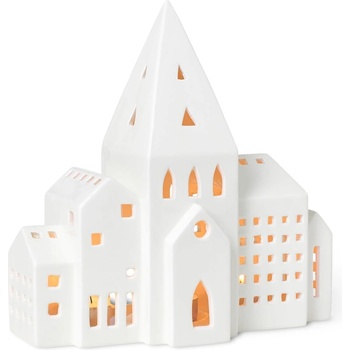 Kähler Design Бял керамичен свещник Urbania Lighthouse City - Kähler Design (693521)