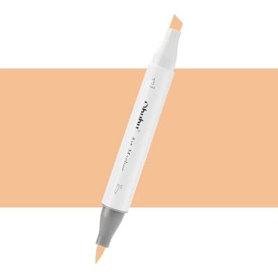 Lihová fixa OHUHU oboustranná Brush & Chisel, Reddish Yellow (YR107)