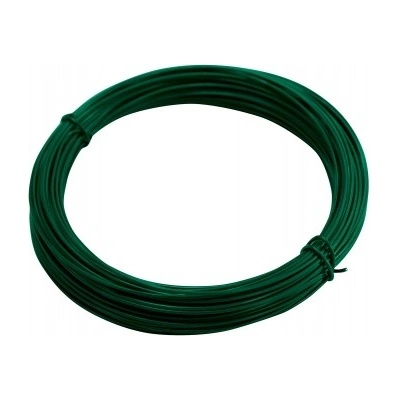 Vázací drát poplastovaný, zelený, průměr 1,4 mm, 24 m, Zn+PVC