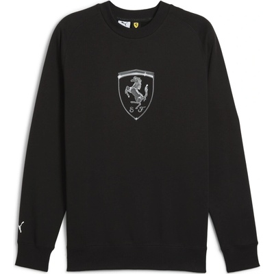 Puma Ferrari Race Big Shield Crew 63019301 čierna