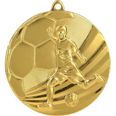 Designová kovová medaile Fotbal Zlatá 5 cm