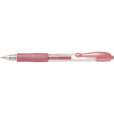 Pilot Гел писалка, 0, 32 мм, с бутон, PILOT "G-2 Metallic", розова BL-G2-7-MP (BL-G2-7-MP)