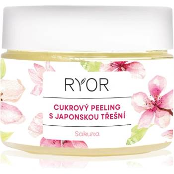 RYOR Sakura скраб със захар за нежно почистване и подхранване на кожата 325 гр
