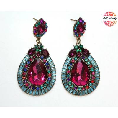 Fashion Jewerly Purple teardrop 122