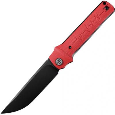 Petrified Fish PFB04 Tena Černý Stonewashed D2 Červená Micarta PFB04RMDW