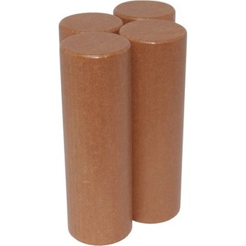 DrKO Dřevěný válec 12 cm 1ks hnědá