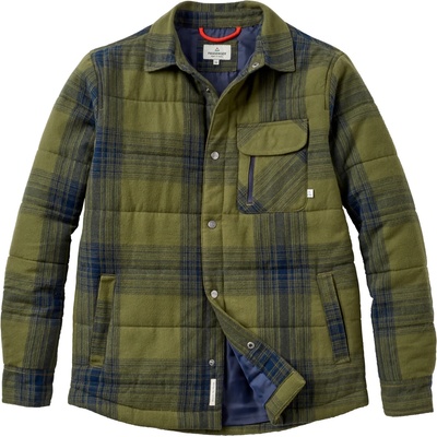 Passenger Мъжка риза с копчета Passenger Taranaki Quilted Overshirt Casual jacket - Navy / Khaki Check - размер M (033-2886-0112)