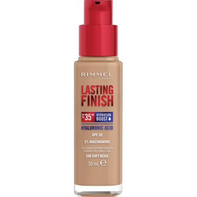 Rimmel London Lasting Finish 35H SPF20 Dlhotrvajúci hydratačný make-up 200 Soft Beige 30 ml