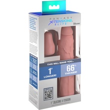 X-Tension Elite 3 - nastaviteľný návlek na penis prírodný