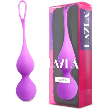 Image 1 of Layla Peony Double Vaginal Dumbbell Purple