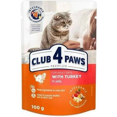 Club4Paws CAT with Turkey in jelly 85 g