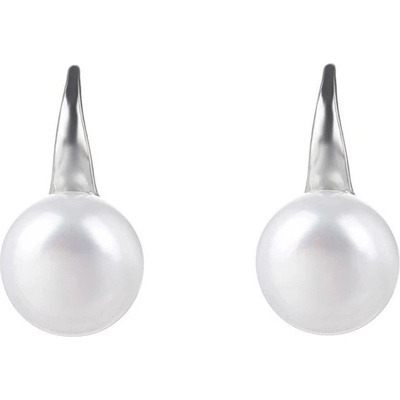 Mýl stříbrné visací náušnice perly 30747004