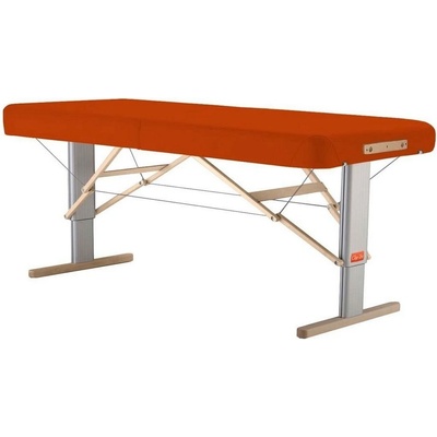 Clap Tzu Linea Prenosný elektrický masážny stôl Physio Farba: PU mandarinková (mandarine) Rozmery: 192 x 65 cm Doplnky: sieťové napájanie + vstavané elektrické vyhrievanie od 192 x 65 cm 29 kg 13 f