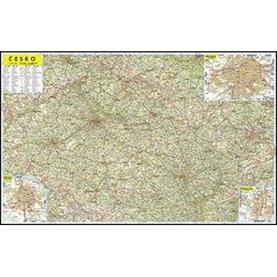 Nástěnná mapa Česko 1:500 0000