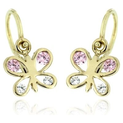 Zlatnictví U Kostela dětské zlaté náušnice motýlek 293RB 473276159