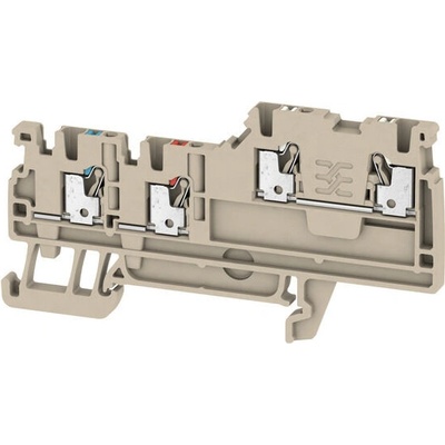 Weidmüller AIO21 1.5 SI Svorka iniciátoru/aktoru, PUSH IN, 1.5 mm2, 250 V, 13.5 A, Tmavě béžová
