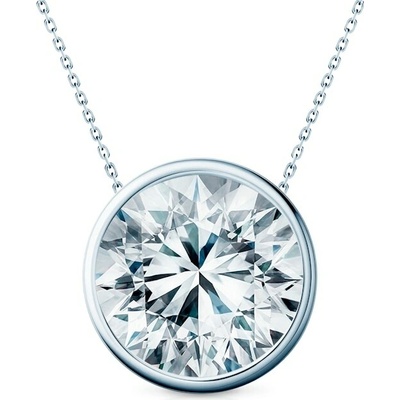 Savicki Náhrdelník biele zlato, laboratórny diamant TJ-N02-BR-100-LAB-B