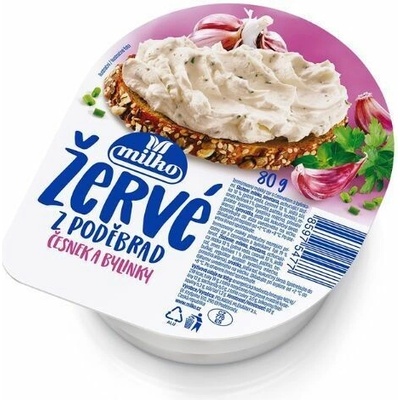 Žervé cesnak a bylinky 80g Milko