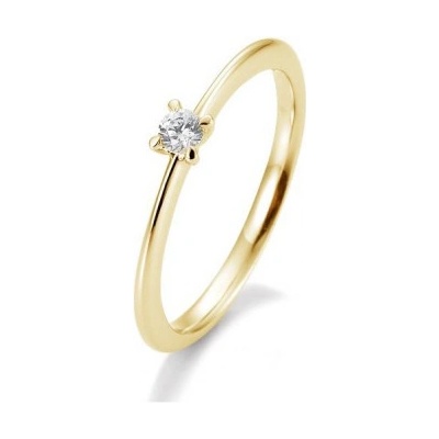 Sofia Diamonds prsteň zo žltého zlata s diamantom BE41 05633 Y