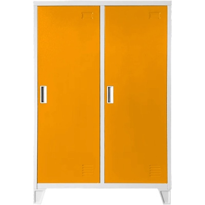 МЕТАЛЕН ШКАФ cr-1605-2 jz - СИВ/ОРАНЖЕВ
