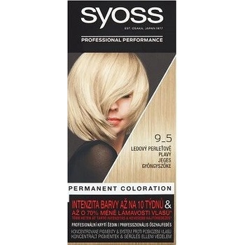 Syoss Permanent Coloration Permanent Blond permanentní barva na vlasy 9-5 Frozen Pearl Blond 50 ml