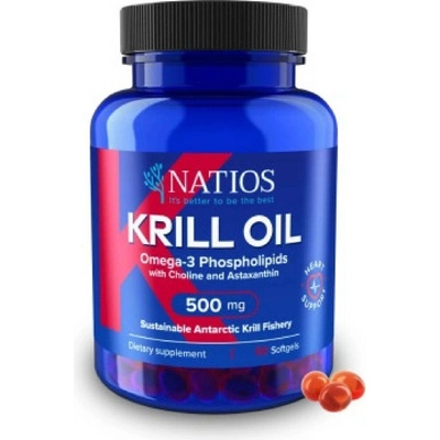 Natios Krill Oil Olej z antarktického krilu s astaxantinem 500 mg 60 softgel kapsúl