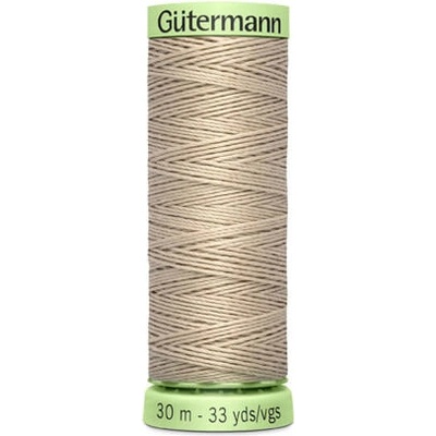 Nit PES Gütermann JEANS - extra silná 30 (30m) barva 722 - béžová